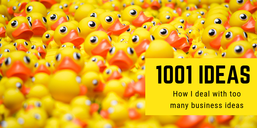 Thousands ducks symbolizing too many business ideas